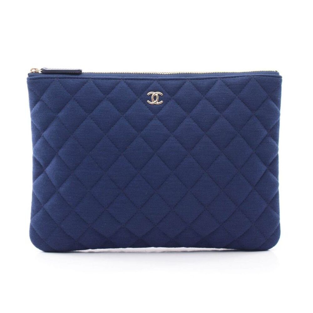 Chanel Matelasse Cotton Clutch Bag